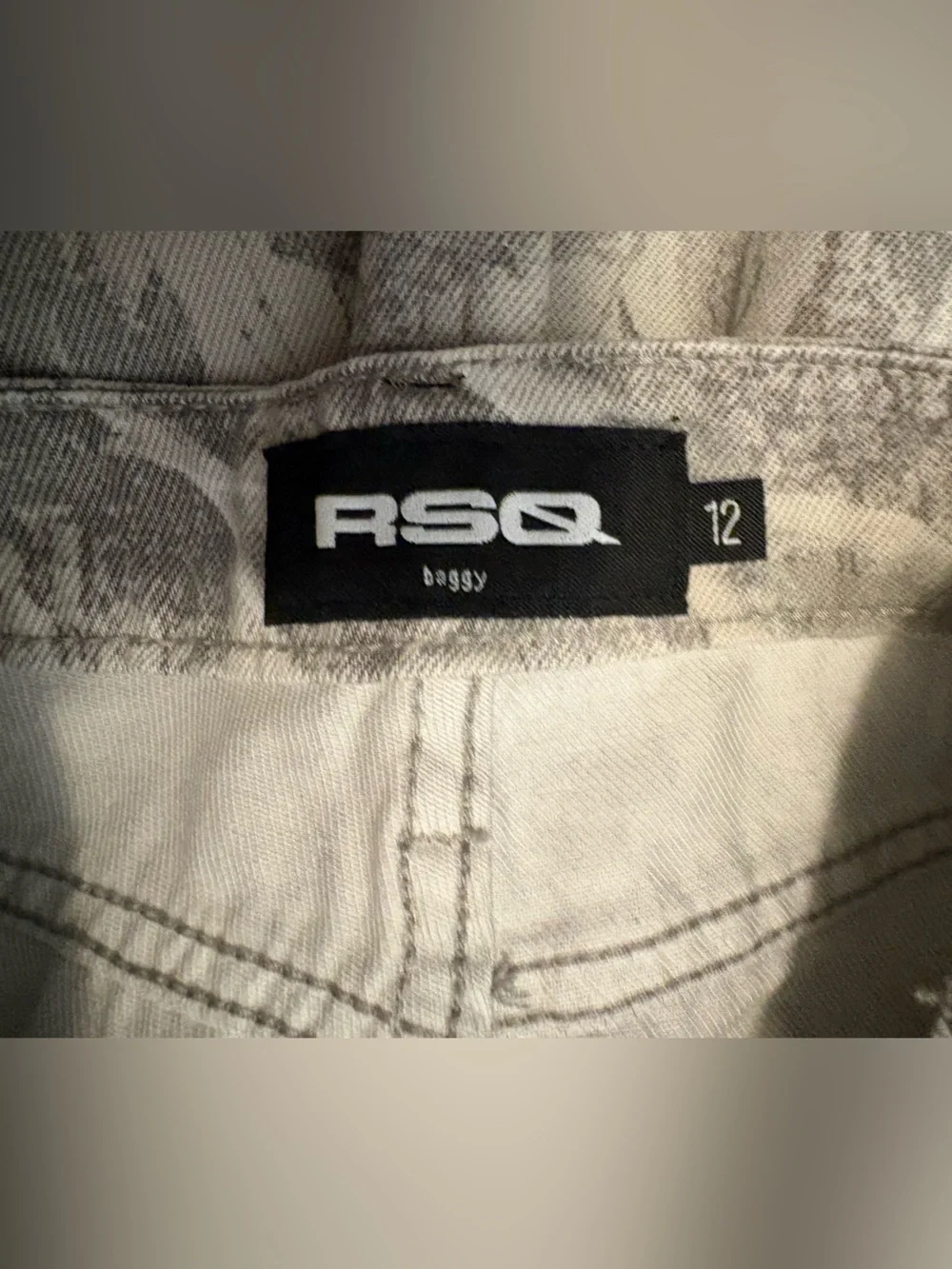 RSQ Boys Baggy Print 5 Pocket Jeans
